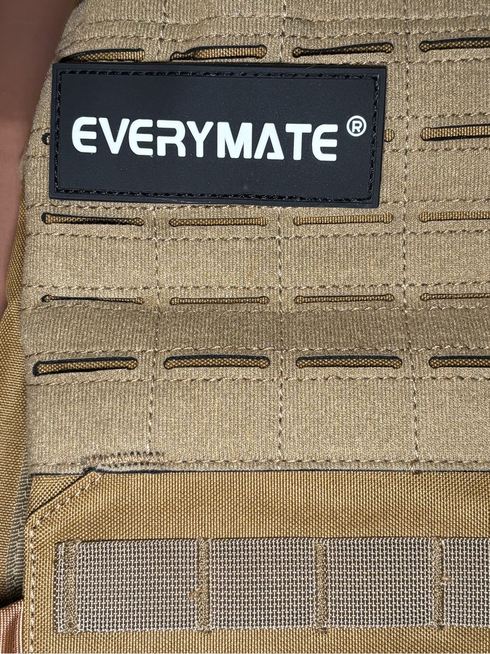 EVERYMATE Tactical MOLLE Plate Carrier Vest - Coyote Tan - Picture 2 of 5